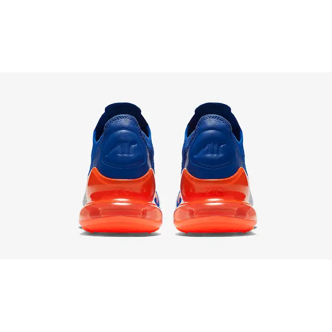 Air max 270 flyknit best sale blue orange