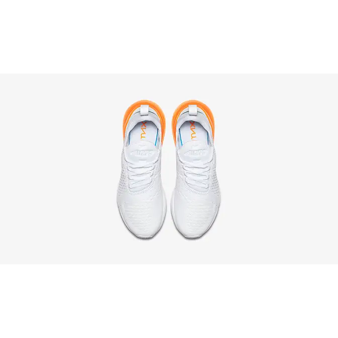 Nike Air Max 270 White Orange | Where To Buy | AH8050-102 | The Sole ...