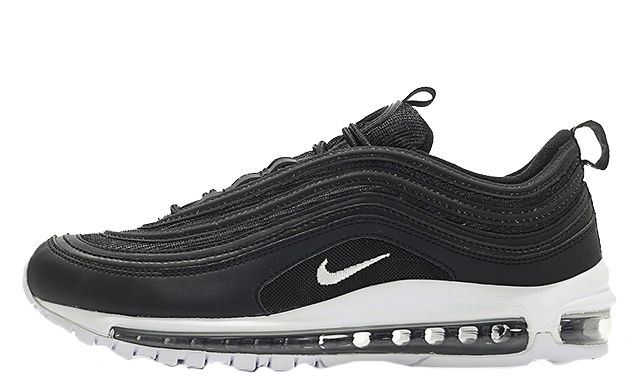 nike black and white air max 97 trainers