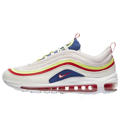 Air max 97 se corduroy in white blue red and clearance yellow