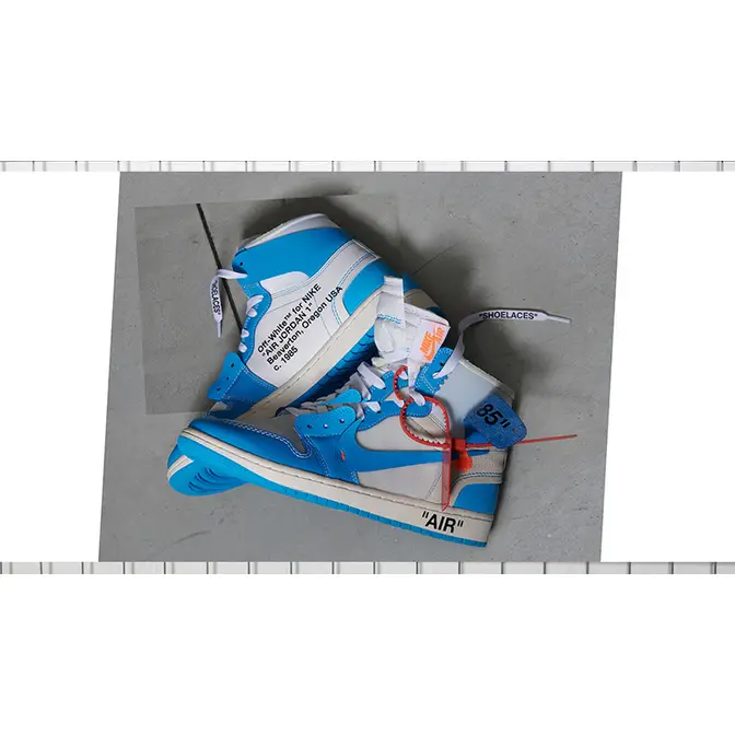 Air jordan 1 high trainers Nike x Off-White Blue size 44 EU in Other -  33746596