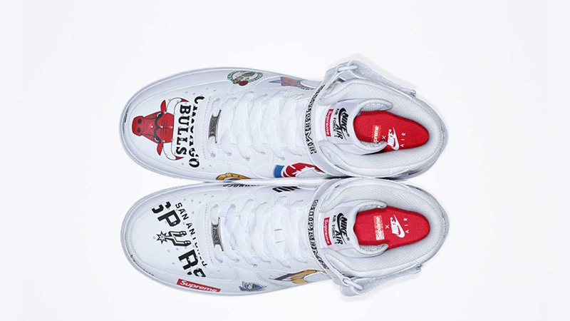 Shop Nike AF1 Mid Supreme NBA White - size 11 Online & In Store - Hype24/7