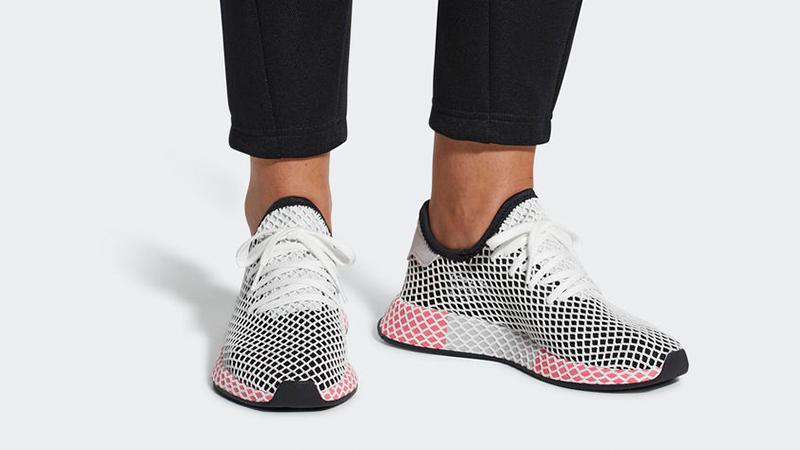 adidas deerupt black and white womens