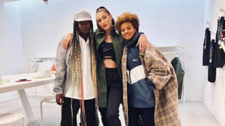 Bella Hadid Creates Street Style Perfection At Nike's Makers Space