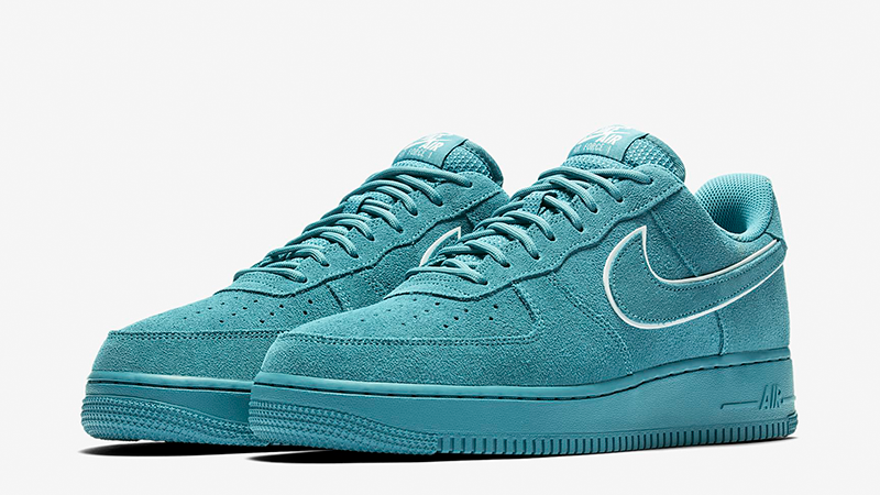 blue suede air force ones