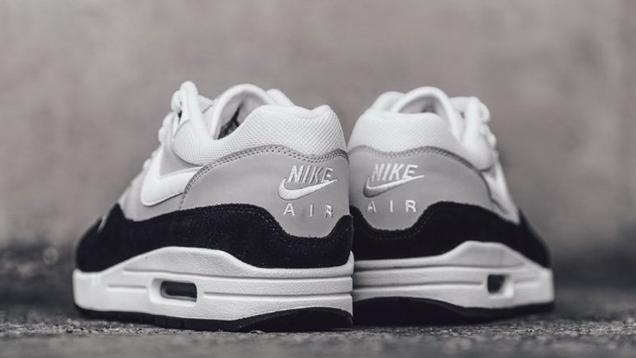 white and gray air max