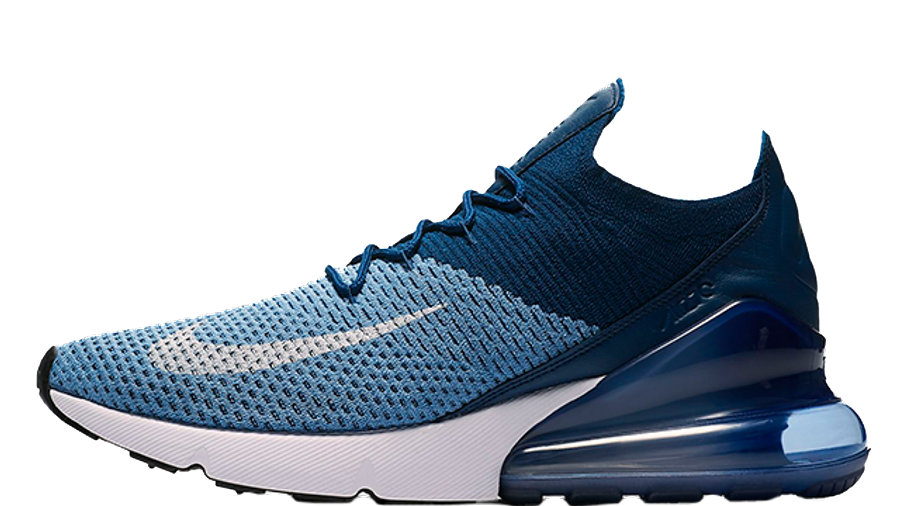 Nike Air Max 270 Flyknit Blue | Where To Buy | AO1023-400 | The Sole ...
