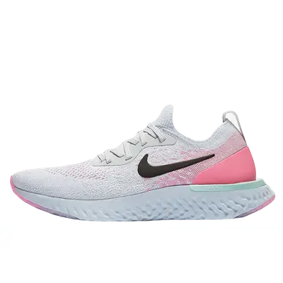 Nike epic react womens white best sale blue pink