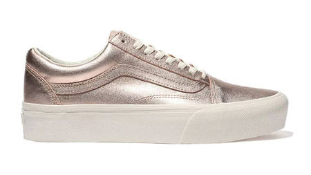 Metallic Rose Gold Hits The Vans Platform Old Skool Metallic Rose Gold Hits The Vans Platform Old Skool