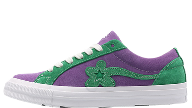 Converse x Tyler The Creator Golf Le Fleur One Star Purple Green