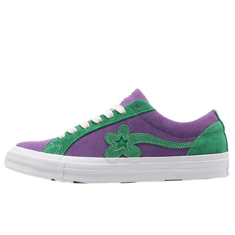 Converse x Golf converse woven_short dark One Star Purple Green 162128C