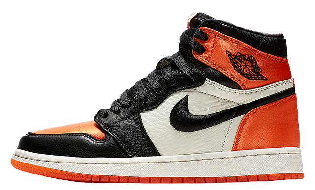 Jordan 1 orange satin on sale