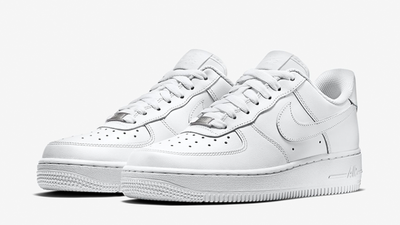 white nike forces women's