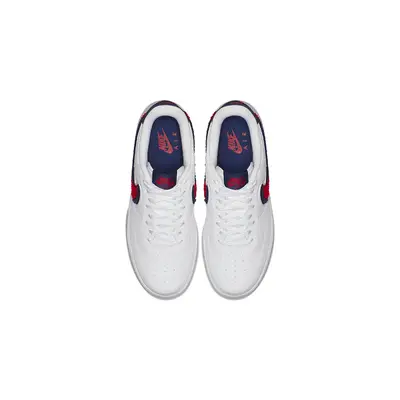 Nike Air Force 1 '07 LV8 Chenille Swoosh Red White Blue 823511-106 Men's  11