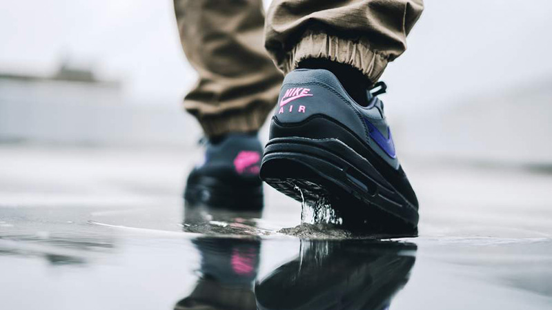 salir impermeable ozono Nike Air Max 1 Black Grey Purple Pink | Where To Buy | AR1249-002 | The  Sole Supplier