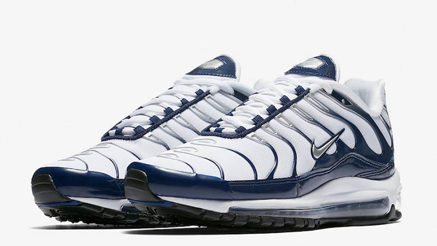 nike air max 97 navy and white