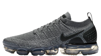 black and grey nike vapormax