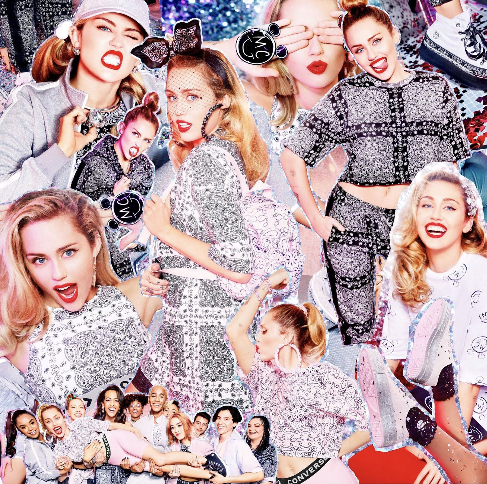 A Closer Look At The Miley Cyrus x Converse Chuck Taylor Sparkly New Collection