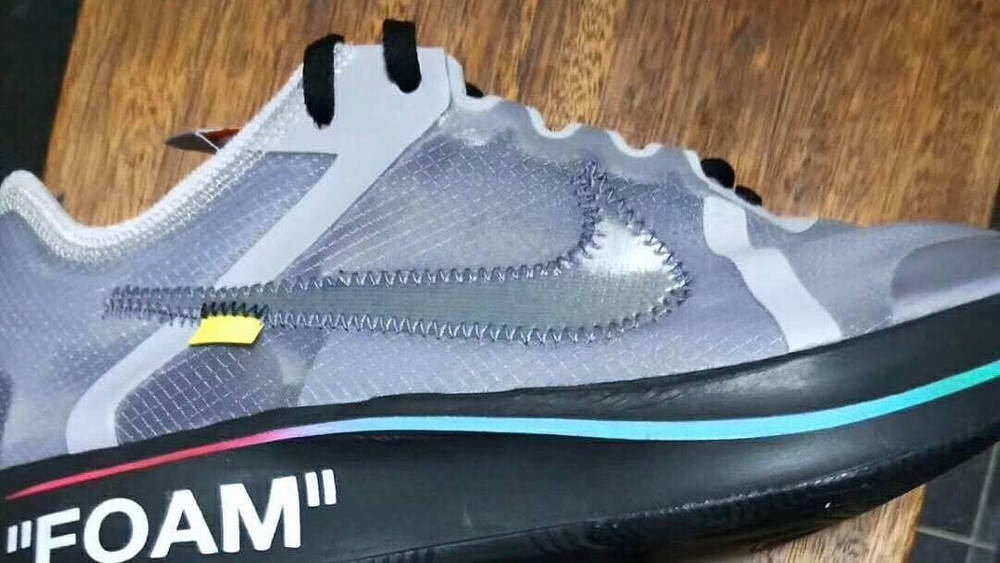 The Off-White x Nike Zoom Fly Mercurial Surfaces In A Clear Colourway The Off-White x Nike Zoom Fly Mercurial Surfaces In A Clear Colourway