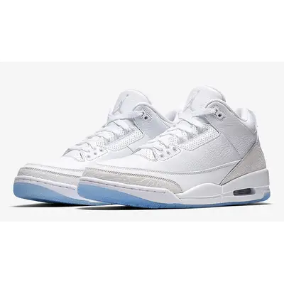 Jordan 3 sale retro pure white