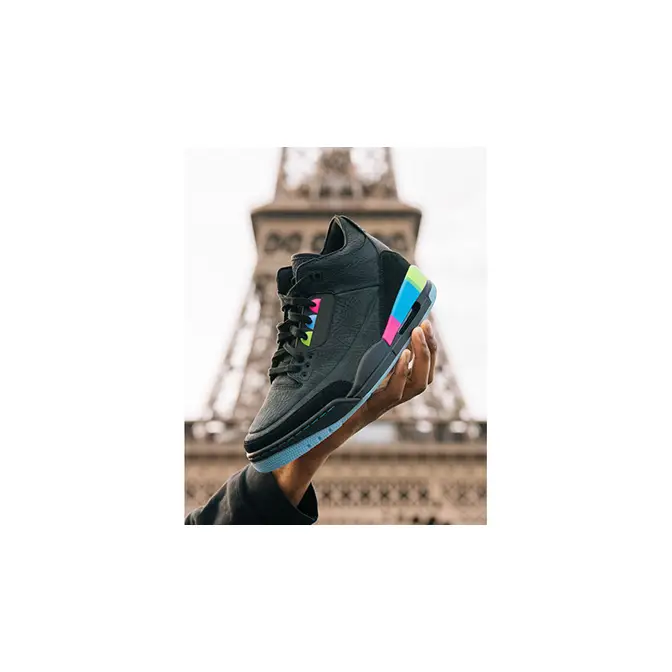 Jordan 3 Retro Quai 54 Black Multi | Where To Buy | AT9195-001