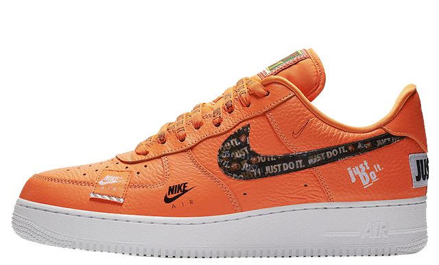 air force ones just do it orange