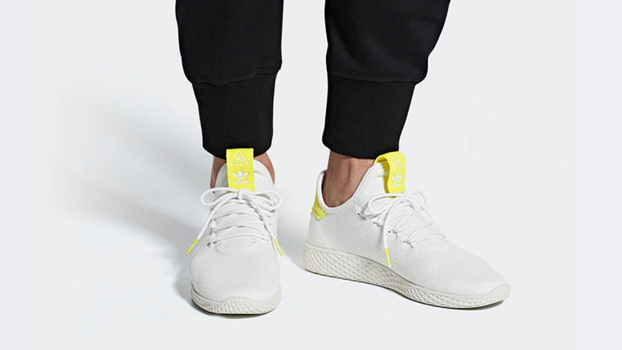 adidas white yellow