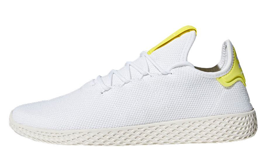 adidas white and yellow