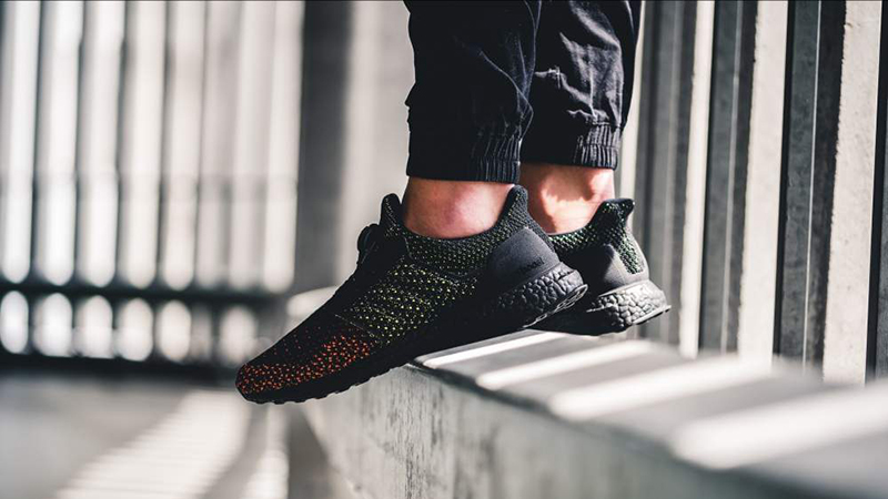 ultra boost clima black red green