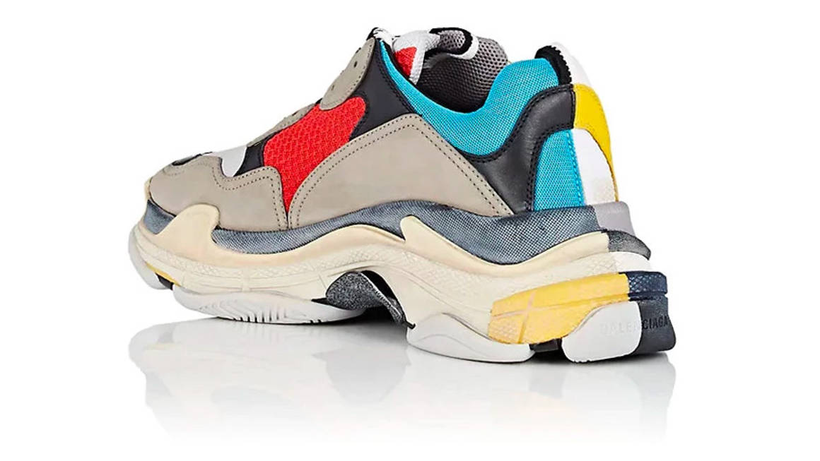 balenciaga triple s half and half