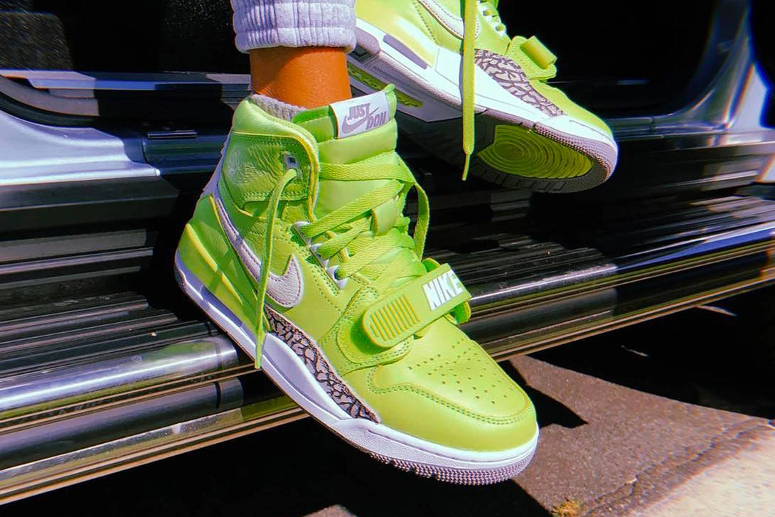just don x jordan legacy 312 ghost green
