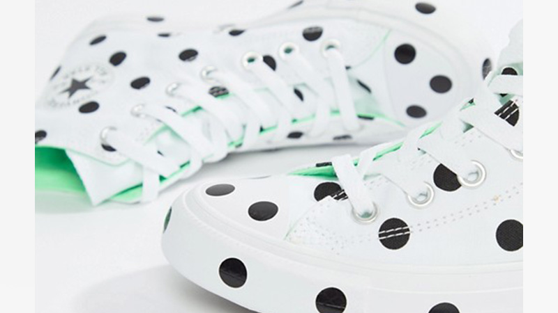 Converse Chuck Taylor All Star Hi Polka Dot White