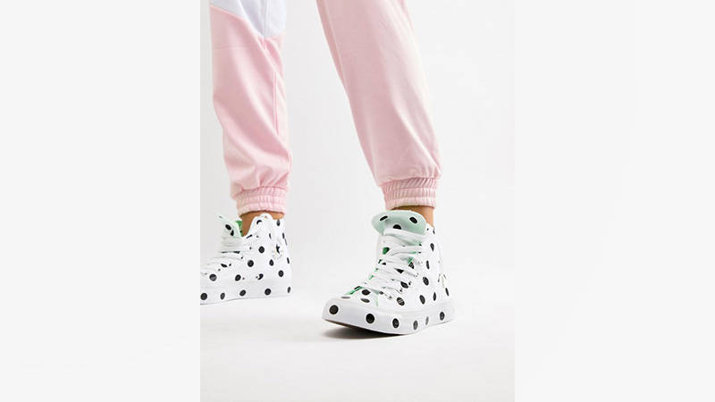 Converse Chuck Taylor All Star Hi Polka Dot White