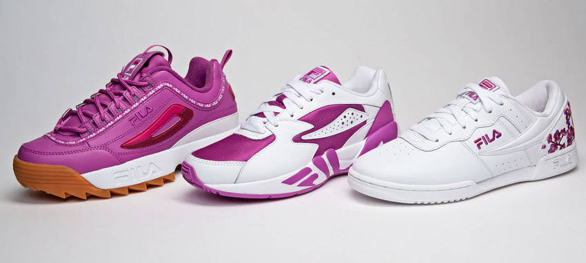 FILA Are Set To Launch An Exclusive Range Of Pink Sneakers At Champs Sports