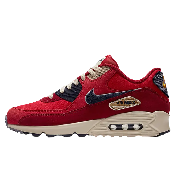 Nike Air Max 90 Chenille Swoosh Red Where To Buy 858954 600 The Sole Supplier