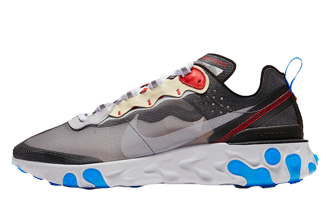 nike react element 87 grey blue red