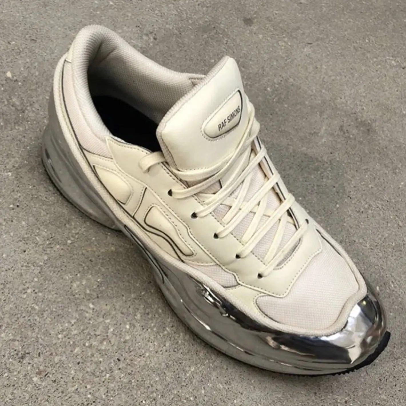 Take A Look At The Upcoming Metallic Raf Simons X Adidas Ozweego The