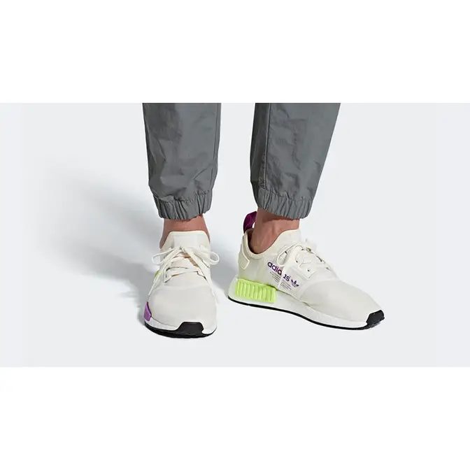 Adidas nmd r1 chalk 2025 white semi solar yellow