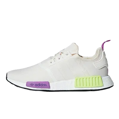 Nmd r1 white purple yellow hotsell