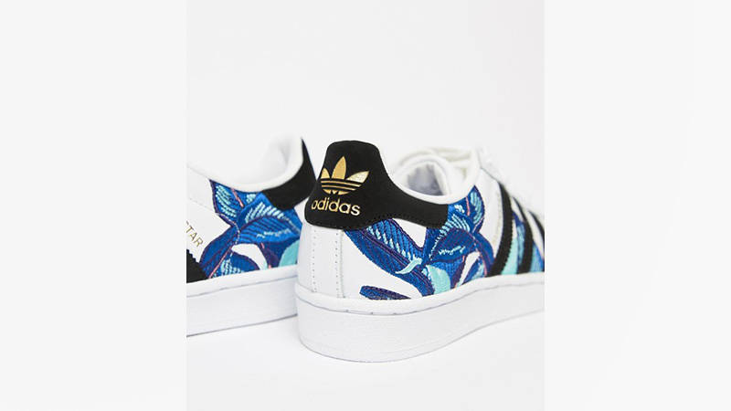 seguro Extinto Grafico adidas Superstar Flower Embroidery White Blue | Where To Buy | B28014 | The  Sole Supplier