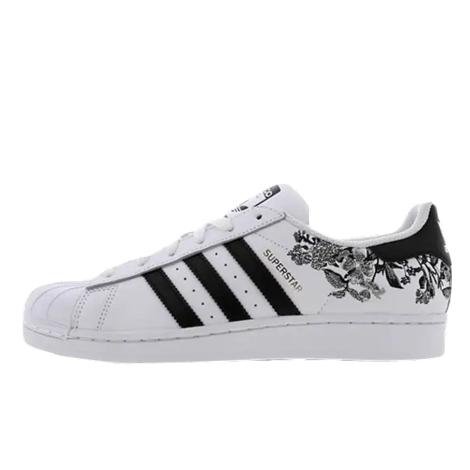 adidas Superstar Flower Embroidery White Womens Footlocker Exclusive | Where To Buy | | The Sole Supplier