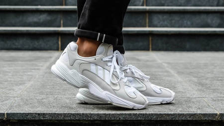 An On Foot Look At The adidas Originals Yung-1 'Cloud White'