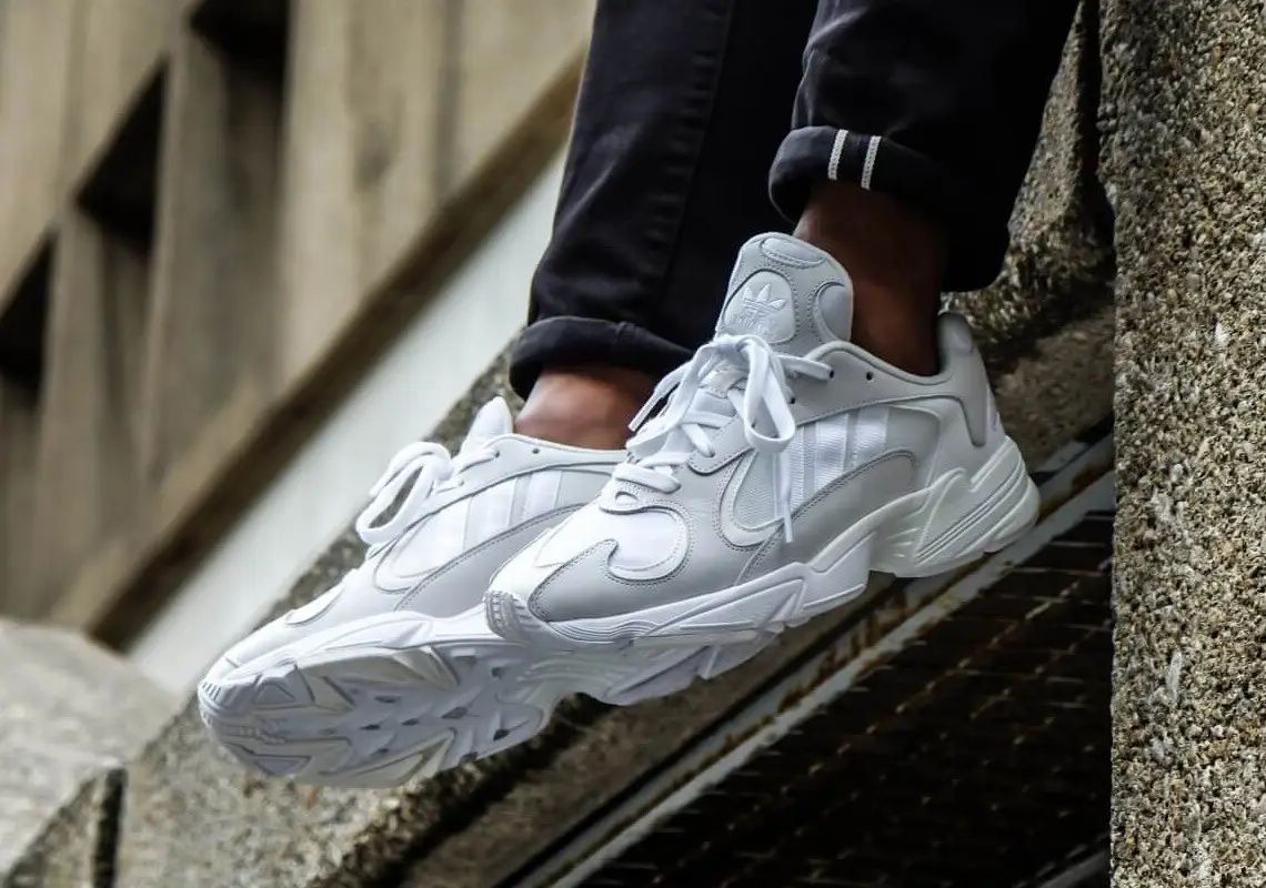 An On Foot Look At The adidas Originals Yung-1 'Cloud White
