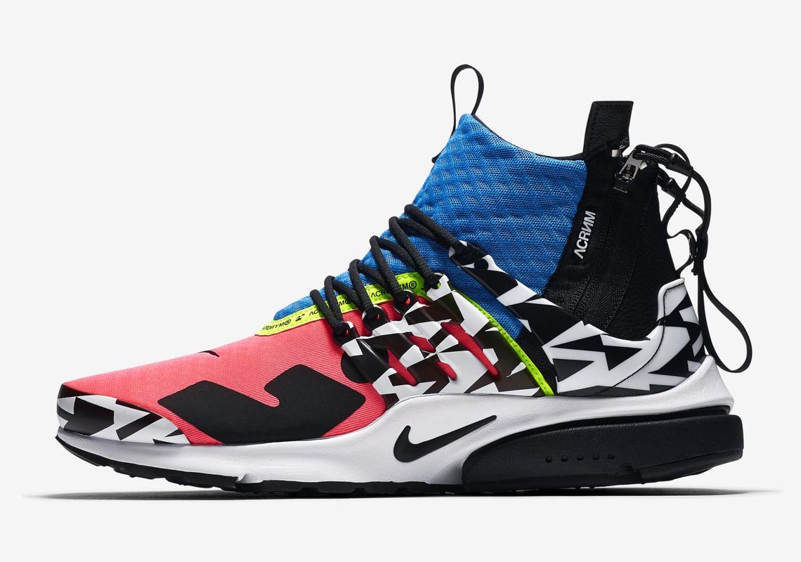 First Look At The ACRONYM x Nike Air Presto Mid ‘Racer Pink’