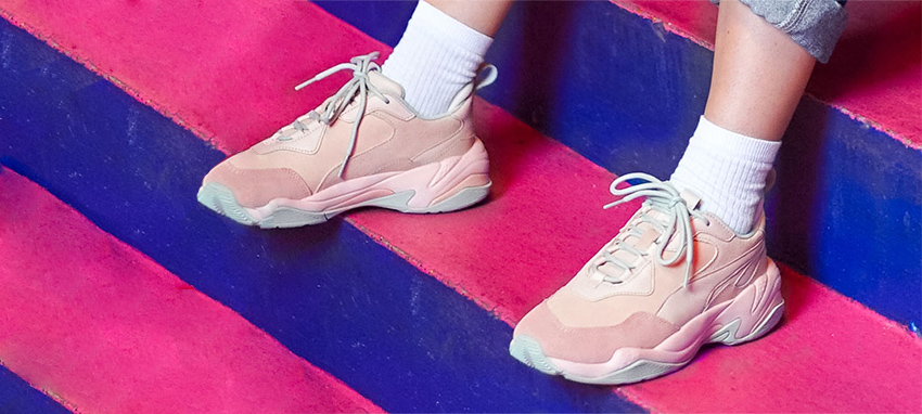 Puma thunder cheap desert femme rouge