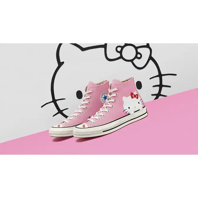 Converse all star hello on sale kitty