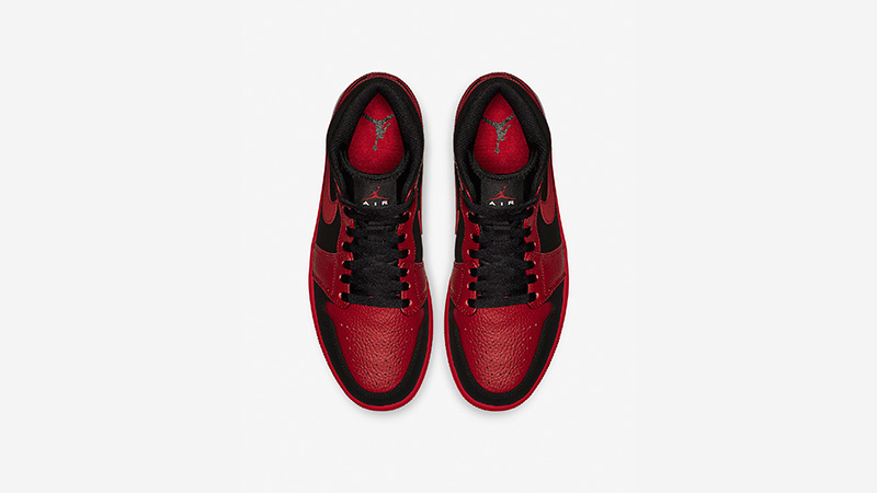 Jordan 1 Mid Black Red