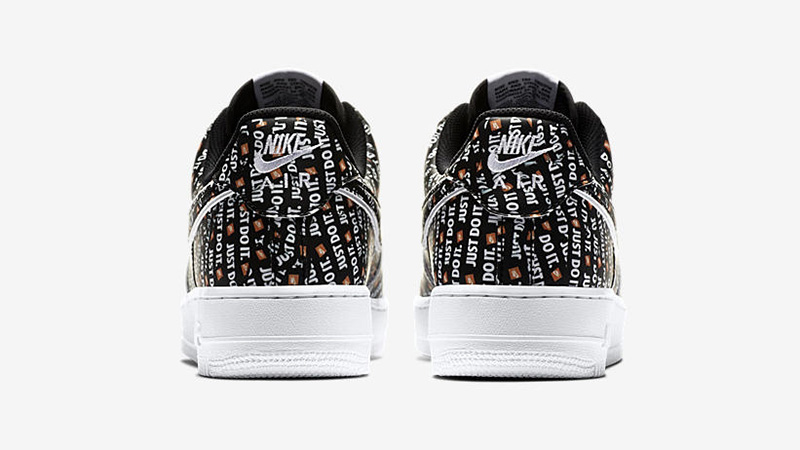 air force 1 black just do it