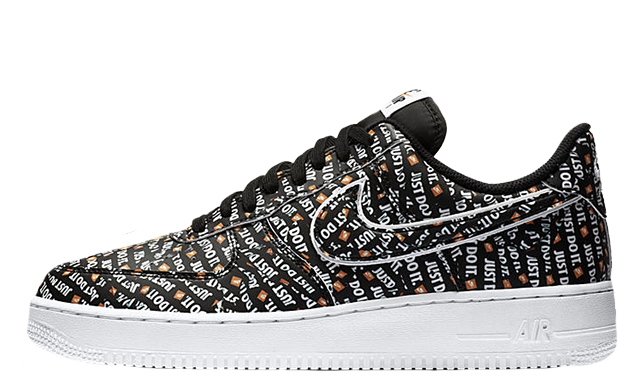 nike air force 1 just do it pack black