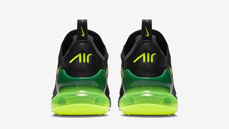 air max 270 black and neon green
